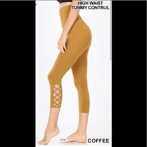 💕💕Coffee Tummy Control Leggings